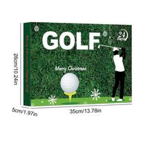 Advent Calendar Christmas Countdown Calendar Holiday Golf Gifts 24-Days Markers Tees Balls Christmas Gifts For Man Husband Other blue