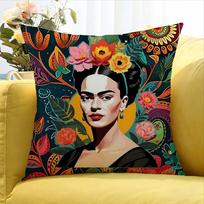 F-Fridaes Design K-Kahlos Pasaulis Įvairių Dydžių Kvadratinė Pagalvės Užvalkalas Automobiliui Namų Miegamojo Dekoras Peach skin 30*30(CM)-1Pcs