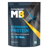 MuscleBlaze Beginner's Whey Protein Powder, Chocolate, 500g (1.1lbs)