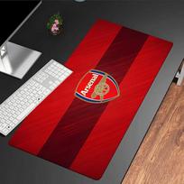 Arsenal Football Club Crest Mouse Pad, Rubber Base, Mouse Pad for Gamers and Office Use, Gaming Desk , Easy To Clean Mat Christmas fan gifts 30cmx60cm（11.8x23.6inch）