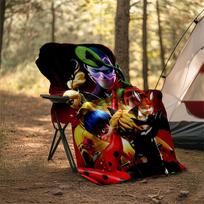 1pc Miraculous Ladybug4 Theme Blanket - Digital Print, Polyester, Cozy for All Seasons, Perfect for Outdoor, Camping, and Travel 80cmx120cm