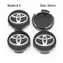 4 vnt. 57/62 mm automobilio ratlankio centrinis dangtelis Toyota Corolla RAV4 LEVIN Yaris C-HR Camry Prius Prado Automobiliui k8 Automobilių aksesuarai