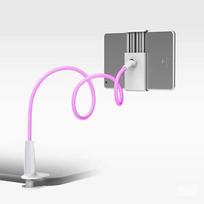 100cm Tablet Holder Stand Lazy Bracket Headrest Bed 360 Flexible Long Arms Clamp Mount For Mobile Phone and 4-11 inches Device rožinė