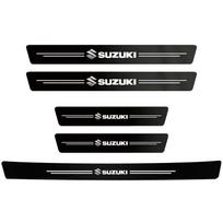 Aukštos kokybės anglies pluošto automobilio durų slenksčio apsauginė lipdukas Suzuki Swift Vitara Baleno Samurai Baleno Splash Ignis Swace DZire