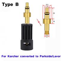 Adapteris Karcher Parkside aukšto slėgio plovimo antgalio adapteris, konvertuojantis tarp Karcher Lavor Parkside automobilių plovimo mašinos priedų
