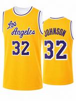 Johnson 32 Retro Krepšinio Džersis Vyrams ir Vaikams Geltonas Klasikinis Violetinis Raidės Kvėpuojantis Tinklelis Berankovis Sporto Gerbėjo Marškinėlis Uniforma 4XL blue