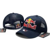 Madinga Red Bull tinklinė kepurė Siuvinėta Red Bull beisbolo kepurė Unisex Lauko daugiafunkcinė kepurė Red Bull Racing kepurės 4 spalvos Adjustable tamsiai mėlyna spalva