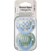 Tommee Tippee Ultimate Fit 6-18m čiulptukas Boy 2 vnt.