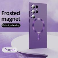 Matte telefono dėklai su Magsafe magnetiniu belaidžiu įkrovimu, skirti Samsung S25 S24 S22 S23 Ultra S24 S25 Plus, atsparūs smūgiams S25 Ultra