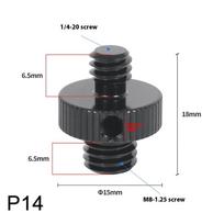 1/4 į 3/8 M4 M5 M6 M8 M10 sriegis sustiprintas fotoaparato konversinis varžtas adapteris fotoaparato trikojui rutulinei galvutei projektoriaus laikikliui gray