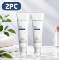 Kolageno Fullereno Kaklo Kremas Stangrinantis Kaklo Odą Raukšlių Mažinimo Formulė su Fullerenu ir Niacinamidu Kaklo Stangrinimui ir Odos Lyginimui 2pc white