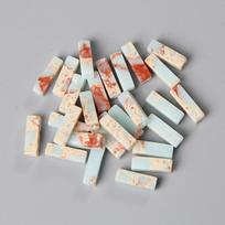 4x13mm Square Tube Bead Natural Stone Lapis Agates Rectangle Flat Beads Charm for Jewelry Making DIY Wrap Chakra Bracelet Bulk 4x13mm 5 pcs beige