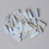 4x13mm Square Tube Bead Natural Stone Lapis Agates Rectangle Flat Beads Charm for Jewelry Making DIY Wrap Chakra Bracelet Bulk 4x13mm 5 pcs gray