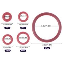18Pcs Silicone O-Ring Seal Gasket For Saeco Gaggia Spidem Coffee Machine Brewing Group Spout Connector Kitchen Accessories pink