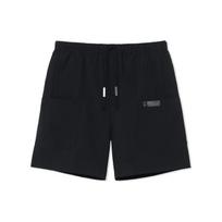 Li Ning X Jackie Chan Collaboration Kung Fu Series Solid Color Logo Embroidered Straight Leg Shorts Men shorts Black AKSS061-2 M black