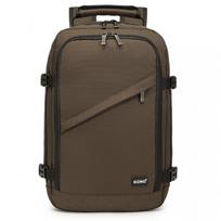 Brown backpack 40x20x25 ryanair wizzair cabin small 20l kono expander
