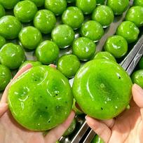 Crunchy Sandy Sound Slow Rebound Kiwi Slushie Squishy Toy Super Soft Premium Material Stress Relief Squeeze Fidget Toy 1PCS žalia