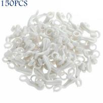 SWISH Pakabinamas spaustukas Pakeičiamas NOVA DELUXE Užuolaidų žiedai Užuolaidų slydiklis Bėgelis Bėgiklis 50PCS white