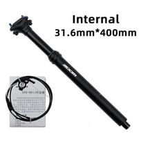 Zoom Dropper Seatpost Lever 30.9mm 31.6mm MTB Internal External Wire Control Seat Post Height Adjustable Cycling Seat Tube black