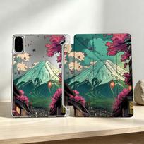 Cartoon Mt Fuji View For Xiaomi Mi Pad 8 7 6 5 Pro Redmi Pad SE 2 Poco Pad Foldable 3Y Tablet Case Soft Mi Pad 8 Pro 11.2 gray