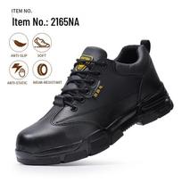 Summer Breathable Steel Toe Safety Shoes, Anti-Smash, Anti-Puncture, Anti-Static, Anti-Slip, ESD Compliant. 45 Classic Antistatic black