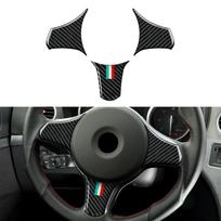 For Alfa Romeo 159 (2004-2011) Accessories, Car Center Console Gear Shift Panel,Steering Wheel Carbon Fiber Interior Stickers. style 9