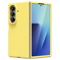 For Samsung Galaxy Z Fold 8 Ultra Liquid Silicon Case Candy Color Ultra Thin  Men Women Cover for Samsung Z Fold  6 5 4 3 7 8 Galaxy Z Fold 8 Ultra geltona