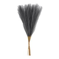20Pcs 50cm/22in Tall Artificial Pampas Grass Fluffy Texture Pampas Grass Bouquet  Vase Filler pilka