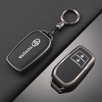 Odinis automobilio raktų dėklas Fob dangtelis Toyota RAV4 Crown Hilux Fortuner Yaris Prius Corolla Camry Land Cruiser Avensis Verso Prado black