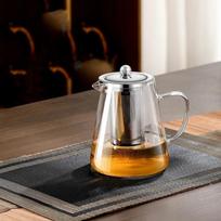 750ML Glass Teapot with Strainer Infuser Heat Resistant Thickened Glass KettleKung Fu Tea Puer Set High Quality Oolong Tea Pot brown