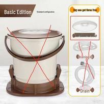 Student Dormitory Electric Dehydrator: Compact Hand-Pulled Spin Dry Bucket for Clothes Super Fast Shipping - Review 10 brown