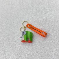 Italian New Brainrot Cartoon Keyring Tung Tung Tung Sahur Car Keychain Funny Meme Anime Cute Key Ring Creative Pvc Pendant Toy gray