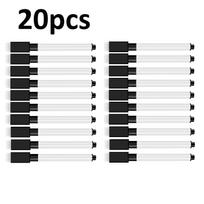 8-50Pcs Fine Tip Magnetic Whiteboard Markers with Eraser Cap, Non-Toxic Quick-Dry Dry Erase Pens, Whiteboard Accessorie, Teacher white