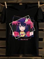 Anime Manga Oshi No Ko Ai Hoshino Print Oversized T-shirt XXL blue