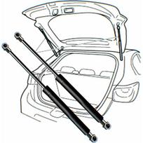 For Nissan Qashqai II J11SUV 2013-2018 OE 904504EA0A 90450-4EA0A Rear Shock Strut Bar Pressure Rod Trunk Gas Struts Spring Bar 2PCS gray