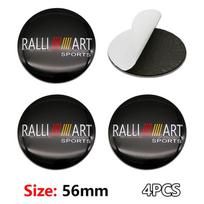 4Pc 60mm Car Hub Cap Wheel Center Emblem Cap 56mm Wheel Hub Sticker For Mitsubishi Asx Lancer 10 Outlander 3 l200 Xpander Pajero wszm26 black