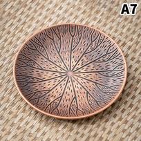 Alloy Coasters Premium Metal Antique Zen Design Kung Fu Teacup Holder Coffee Mat for Bar Counter Home Tea Ceremony Use A2 gray