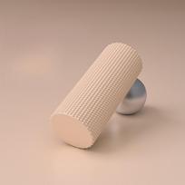 Textured EVA Foam Yoga Roller for Pilates and Home Workouts kava