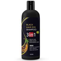 PARSE PERSONAL CARE Herbal 3 in 1 Hair Dye Instant Black Natural Hair Shampoo for Women & Men 100% Coverage Shampoo 100ml (Black) Orignal black