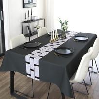 Nordic Simplicity Printing Stačiakampės staltiesės, skirtos stalo dekoravimui Valgomojo stalų dangteliai 60*90inch(152cm*228cm） gray