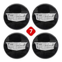 3D 67mm 4 vnt. Automobilio ratų centriniai dangteliai Emblemos Aksesuarai Cadillac Escalade CTS CT5 XT5 XTS XLR BLS SLS STS ATS XT4 CT gray