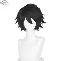 Anime L Lawliet Cosplay Perukas 30cm Trumpas Juodas L Perukai Karščiui Atsparūs Sintetiniai Plaukai Helovino Šventei L Misa Amane Perukai + Peruko Kepuraitė white