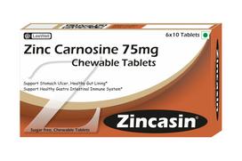 Zincasin cinko L-karnozino kramtomosios tabletės, 60 vnt., be cukraus
