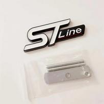 3D Metalinis ST Line Logotipas Automobilio Priekinės Grotelės Emblema Lipdukas Bagažinės Ženklelis Ford Kuga GCF5 MK3 MK4 S Max Focus Puma Fiesta Priedams