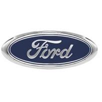 Automobilio stilius Priekinio variklio dangčio emblema Galinės bagažinės ženklelis Grotelių logotipas Lipdukas Ford Focus MK3 Ranger Fiesta S-Max Mondeo MK4 Kuga 17.5x7.2cm