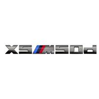 7,3 cm M logotipo naujas pilkas ABS raidės lipdukas bagažinės ženklelis BMW X3 M40D 40I X4 M40D X5 M50D 50I X6 M50D 50I X7 M50D 50I