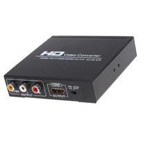 4K HDMI-compatible To AV HDTV Converter 1080P 60hz CVBS RCA Composite Video 2 In 1HDMI-compatible SplitterMonitor TV Projector eu plug