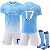 2026-27 „Manchester City“ namų mėlynas komplektas – Ne. 17 Enzo Naujo Sezono Džersis L