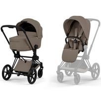 CYBEX PRIAM V5 vežimėlio komplektas 2in1 Coconut Brown, rėmas Matt Black