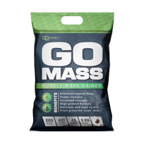 GO POWDERS GO MASS GAINERIS Masės augimo proteino kokteilis Sausainių ir grietinėlės skonio, 5 kg